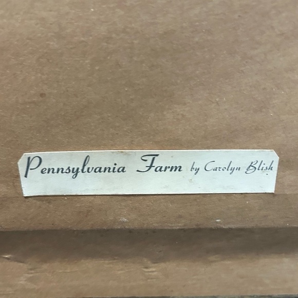 Carolyn Blish Original Signed Watercolor Pennsylvania Farm Framed Art (No. 3694) - Picture 6 of 16